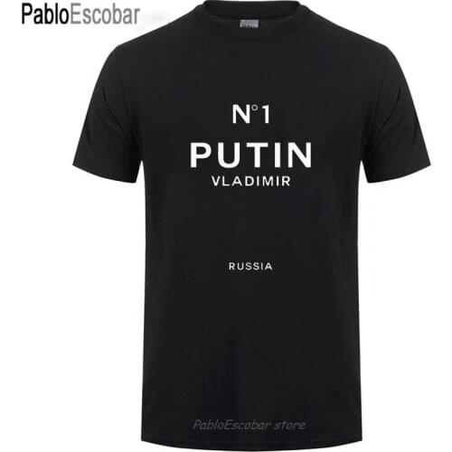 N1 Vladimir Putin Russia President T Shirt For Men Male Adult Round Collar Cotton Short Sleeve T-Shirt Tshirt Mans Tops Tee