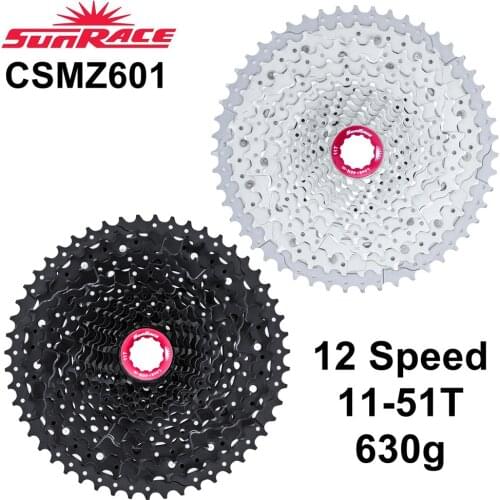 Sunlace csmz601 MTB 12 s cassette 12 Speed 11-51t steering wheel 12 s pinion cassette compatible with Shimano deore SRAM