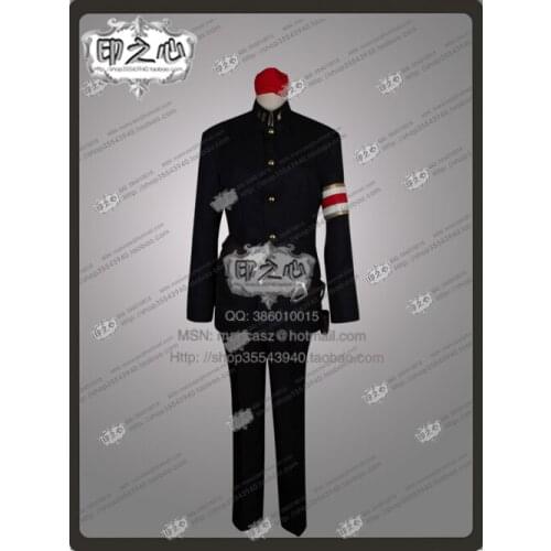 Phoeinx Wright Asougi Kazuma Cosplay Costume Halloween Uniform Shirt+Jacket+Pant+Headband+Belt+Leg Cover 11