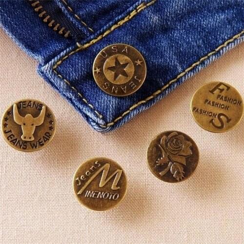 10PCS 20MM Metal Button Jean Buttons for Jeans Mixed High Quality Button Clothing Accessories Drop Shipping
