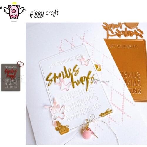 Piggy Craft metal cutting dies cut die mold Letter love frame Scrapbook paper craft knife mould blade punch stencils dies