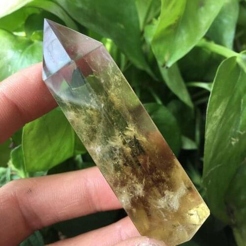 NATURAL Smoky Citrine QUARTZ CRYSTAL WAND POINT HEALING 70-80MM