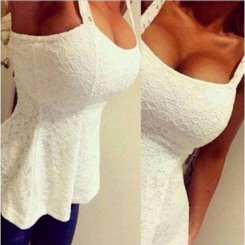 Sexy White Zip Back Sweetheart Neck Lace Tank Top Women Summer Slim Fitted Solid 2021 Elegant High Street Vests