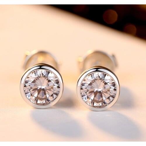 MENGYI 9 2 5 Simplicity Dazzle Round Zircon Stud Earrings For Women And Men Fashion Daily Jewelry Punk Gothic Neutral Earrings