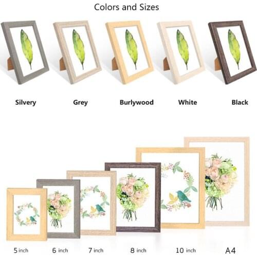 Painting Frame Wood Frame for Canvas Oil Painting Picture Rectangle Wooden Assembly Print Frame Single-frame poster photo frame