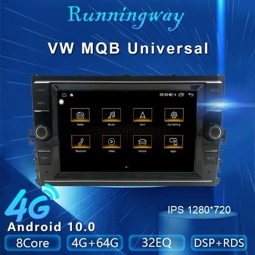 Runningway Android 10.0 Car DVD For VW MQB Car 2018-2021 Car DVD Golf 6 7 Tiguan L Passat B7 B8 CC Seat Skoda For VW Car Player