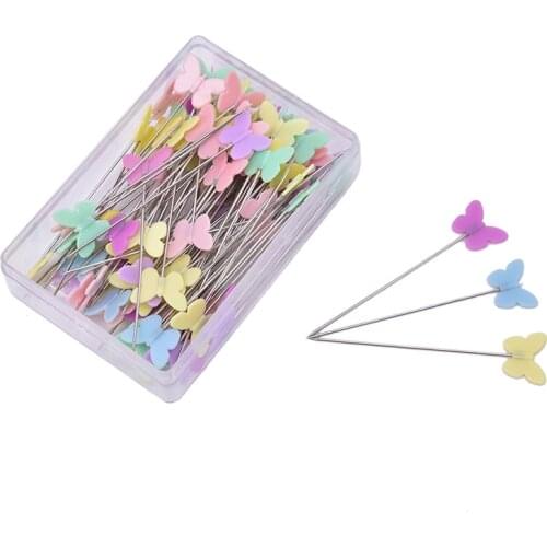 100Pcs/lot Sewing Accessories Patchwork Pin With Box DIY Button Head Pins DIY