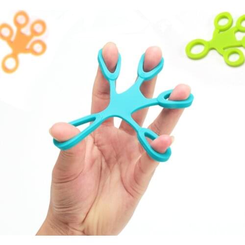 Finger Squishy Grip Silicone Ring Fidget Exerciser Antistress Toy Fitness 3 Levels Autism Finger Feeling Puzzle Toys