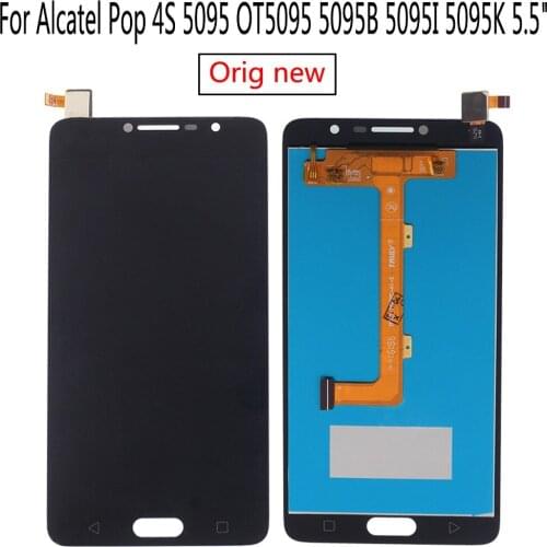Shyueda 100% Oig NEW For Alcatel Pop 4S 5095 OT5095 5095B 5095I 5095K 5.5" LCD Display Touch Screen Digitizer with tools