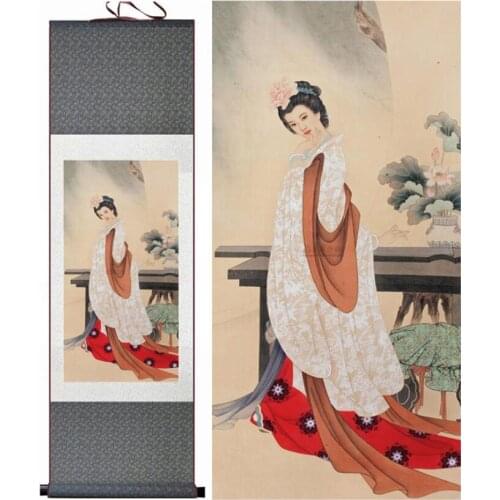Traditional Chinese pretty girls painting Home Office Decoration beautifull women painting
