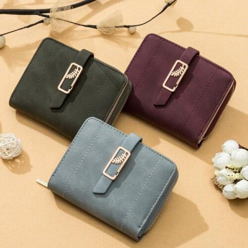 New Large Capacity Women Wallets Pu Leather Purse Lady Short Hasp Purses Female Small Cute Money Bag Coin Card Holders Carteras