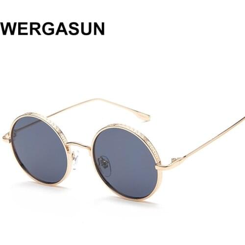 WERGASUN Luxury Brand Designer Sunglasses Women/Men Classic Round Outdoor Sun Glasses UV400 Oculos De Sol Gafas