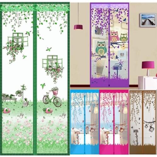 90/100x 210cm Door Curtain Summer Mesh Net Screen Anti Mosquito Insect Fly Bug Curtain Automatic Closing Kitchen Drop Shipping