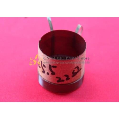 1 piece ID: 25.5mm 1" Flat wire aluminous woofer bass loudspeaker speaker voice coil 2.2 ohm
