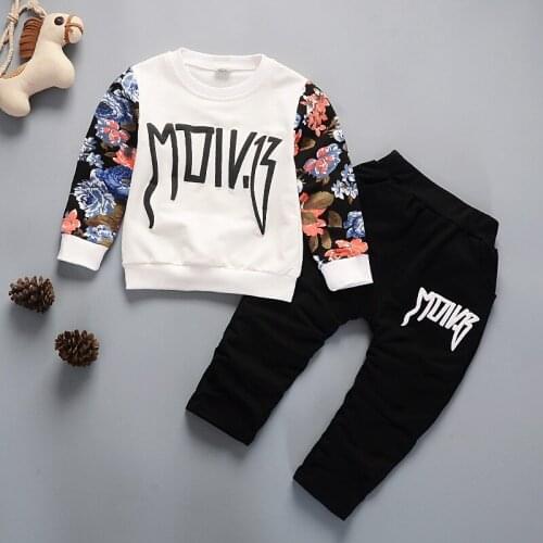 2018 Children Clothing Set Babys Sets Childrens Kids Autumn Boy Outfit Sports Suit Set 1-5T Boys Girls Set Child Suit Clothes