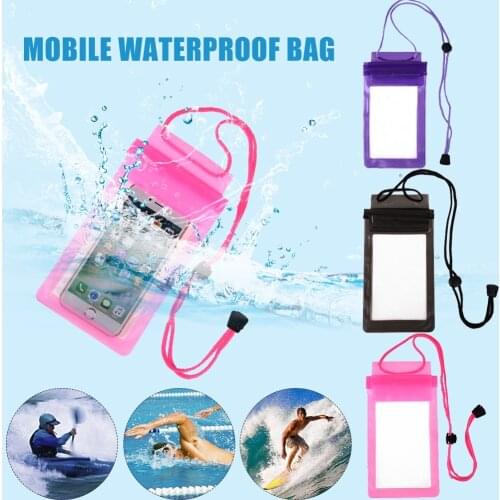 3 Layers Mobile Phone Bag in Phone Pouch Waterproof Underwater Pouch with StrapFor iPhone Samsung Huawei under 5.5inch Phone