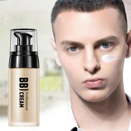 40ml Face Concealer Natural BB Cream for Men Face Foundation Bas Effective Care Sunscreen Whitening Skin Men Makeup
