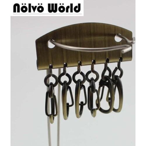 40pcs 5 colors 50*47mm diy leather bag snap hook for bags key ring bag hooks wallet hardware metal key ring