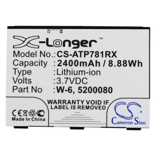 Cameron Sino 2400mAh battery for AT&T Aircard 781S Unite Pro 4G LTE 5200080 W-6 for NETGEAR AC778AT-100NAS Around Town 4G LTE