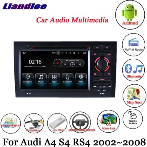 Car Android Multimedia System For Audi A4 S4 RS4 B7 8E 8H 2002-2008 Radio GPS Navigation Player Carplay Androidauto Head Unit