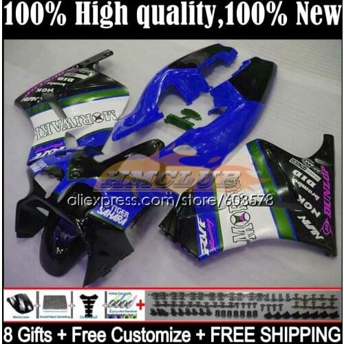 Body For HONDA VFR400 R V4 VFR400R 1989 1990 1991 1992 1993 35CL.154 RVF VFR 400 R RR CC NC30 89 90 91 92 93 Fairing lucky blue