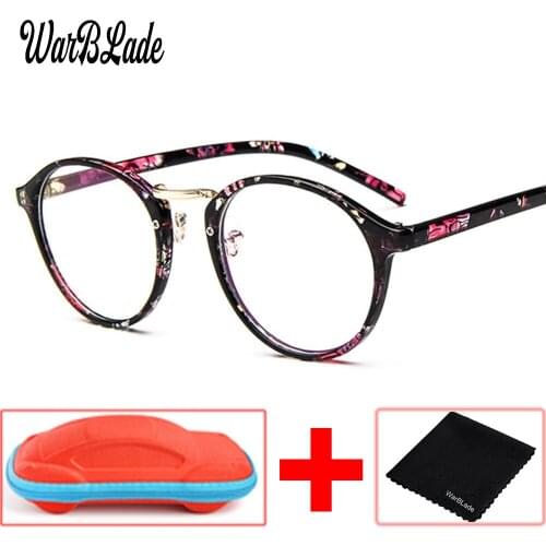 Round Vintage Transparent Glasses Frame Women Men Ultra Light Clear Glasses Optical Prescription Eyewear Frame Lunette with box