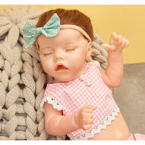 Hoomai 43CM Soft Body Silicone Reborn Baby Doll Toys Girl Toddler Babies Dolls House Play Bathe Toy Kids Gifts