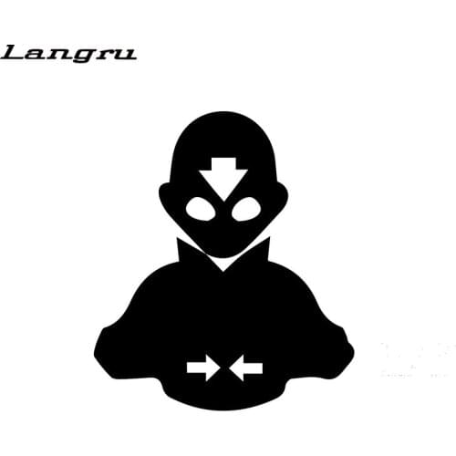 Langru 15cm*12cm Airbender Aangs Avatar Funny Car Sticker Vinyl Decal Car Accessories Jdm