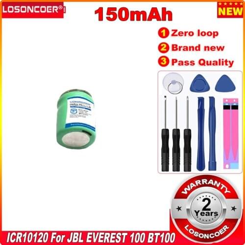 LOSONCOER 0 Cycle 100% New 150mah ICR10120 Sports Bluetooth Headset Battery ICR10120 W295BT Battery