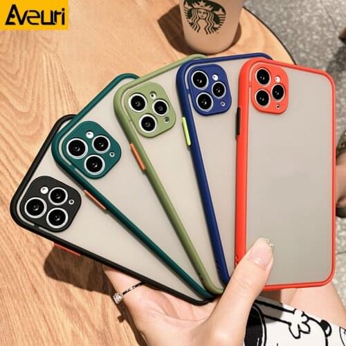 Matte Hard PC Phone Case For iPhone 12 Mini 11 Pro Max X XR XS Max Silicone Cover Case For iPhone 6 6S 7 8 Plus SE 2020 Coque