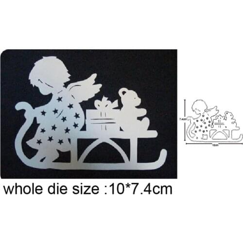 Elves Sleigh Gift Bear Metal Cutting Dies for 2020 New Stencil dies DIY Scrapbooking dies Embossing Paper Card Making Craft dies