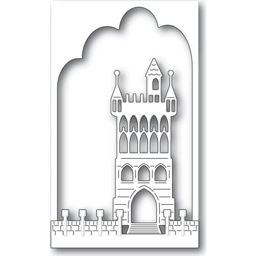 New 2021The Main Entrance of the Castle Metal Cutting Die Scrapbook Embossed Paper Card Album Craft Template Cut Die Stencils