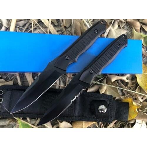 Butterfly in knife Bm140BK Straight Fixed long Blade Knife Tactical Self Defense Edc multi tool Camping Hunting survival Knife