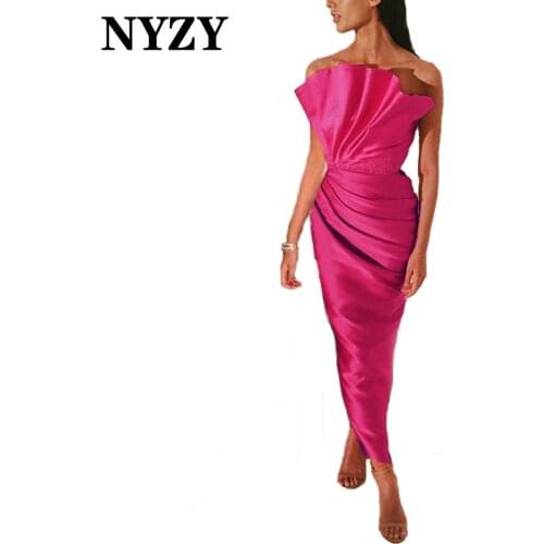 NYZY Womens Satin Dresses