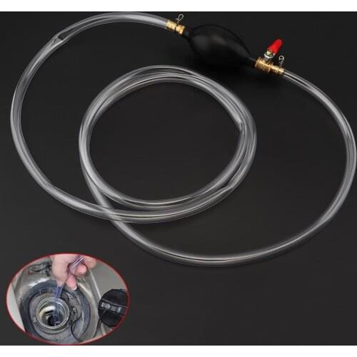 PVC 10mm Hand Suction Pump with Fuel Liquid Transfer Pump Pipe and Switch for Car / Boat / Marine / Motorcycle