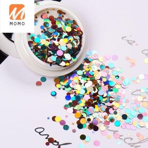 Nail Art Size Wafer Mixed Metal Color Sequins I Popular Nail Glitter Powder Decorations Patch