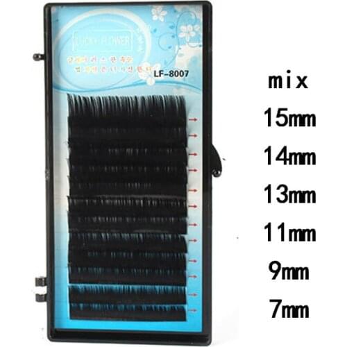 0.15C Soft False Eyelashes Mix Length(7-15MM) True Hair Planting Grafted Eyelash Extension Makeup Tools Excellent Lashes