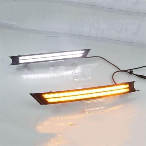 2PCS LED Daytime Running Light For Mazda CX-5 CX5 2017 2018 Flowing Turn Signal Relay ABS 12V DRL Fog Lamp Decoration