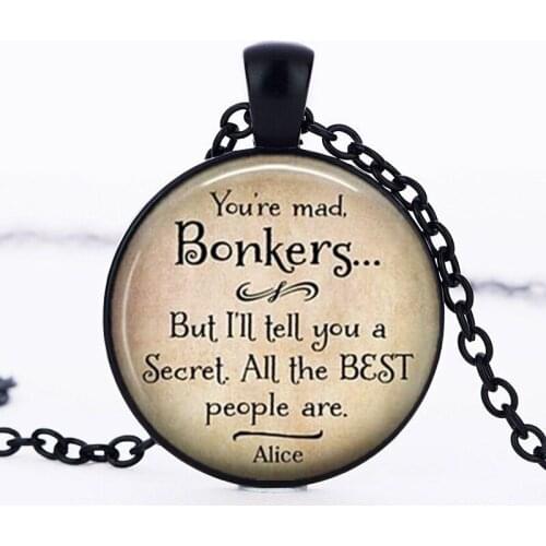 Handmade Jewelry Words Letter Art Photo Cabochon Glass Pendant Chain Necklace For Men Women Stainless Steel Jewellery