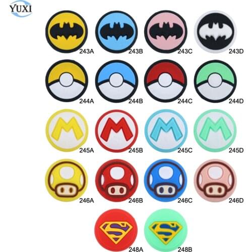 YuXi 2pcs For Nintend Switch Joy Con Thumb Grips Caps Silicone Case For Nintend Switch Lite Joycon Controller Joystick Cover