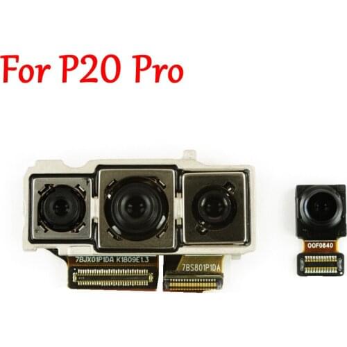 Small Front / Big Rear Back Main Camera Module Replacement Parts Flex Cable For Huawei P20pro P20 pro