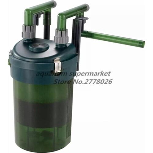 1 piece 5w CFS-130 fish tank filter with filter media mini nano external filter barrel hang on canister filter aquarium supplies