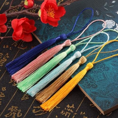 10 pcs Buddha Bead Counter Decoration Polyester Tassels with Hanging Ring Silk Sewing Bang Trim Decorative Key Tassels Decor