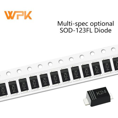 100Pcs SMD Schottky Barrier Rectifier Diode SOD-123FL RBR1MM40A DSK26 K26 ES1DW E1D SMF160A ES2J DSK14 K14 FR107 F7 2A 20-100V