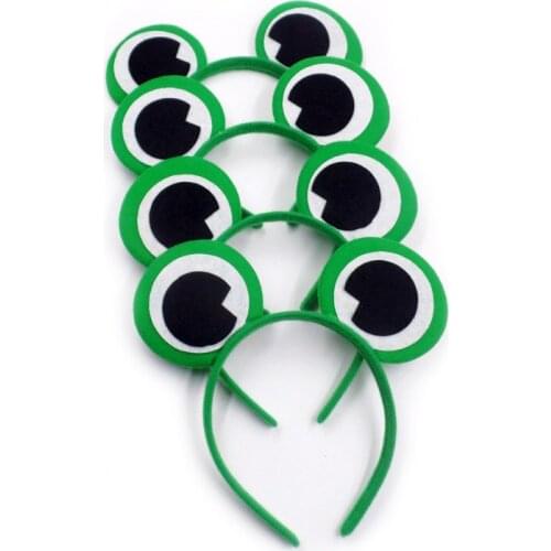 50pcs/lot DIY Simple Multi Fabrics Frog Cat Ears Head Bands Children Performance HeadBands Hair Styling Tools Accessory HA1744