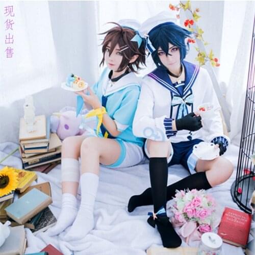 Anime Aotu World Cosplay Anmicius/Ray Cos Halloween Party Masquerade CosMEN/WOMEN Sailor suit Costume