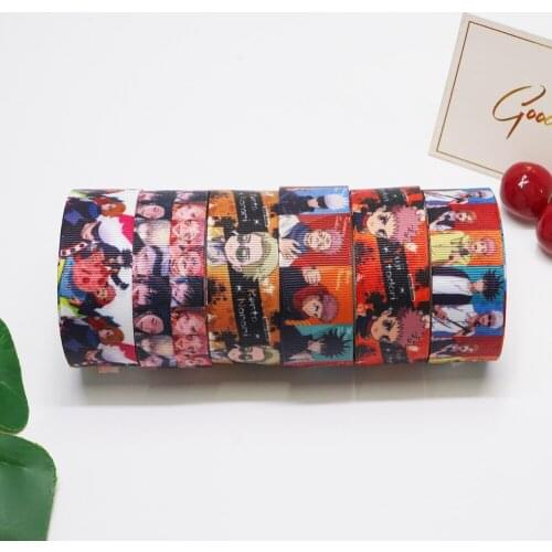 Free shipping 3 Inch Cartoon Printed Grosgrain Ribbon Craft Supplier 52929