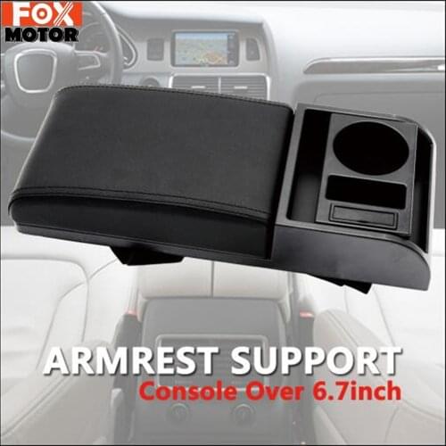 Central Console Cushion Storage Box For Hatchback Armrest Interior Armrest Support Decoration USB Charging Elbow Rest Sedan