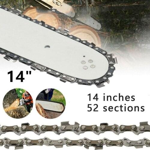 14" Steel Material Chainsaw Saw Chain Blade For 3/8"LP Portable Chainsaw Accessories Chain Household Logging L1N3