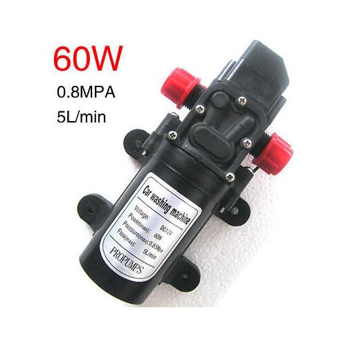 12V 60W Electric Diaphragm High Pressure Water Pump Car Wash 0142YB-12-60